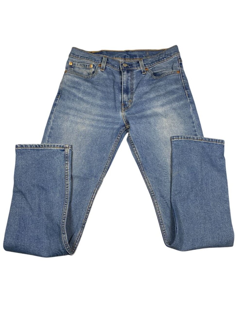 Levis 511 Mens Slim Fit Blue Denim Jeans W33 L32 Cotton Blend